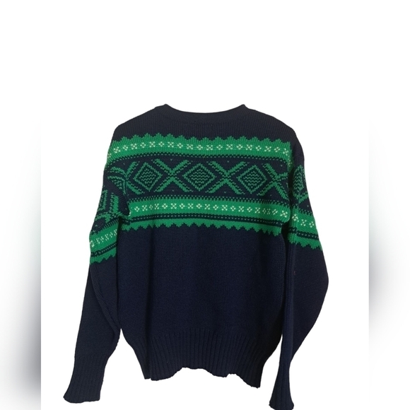 VTG A.N.F. Always NATURAL Fibers 100% wool knit sweater made USA coastal unisex - Picture 2 of 7